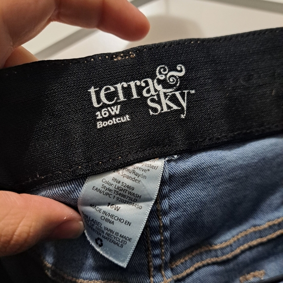 Terra & Sky Bootcut Jean sz 16W - Picture 5 of 7